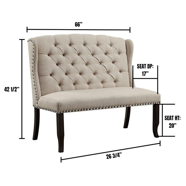 Charlton Home® Teresa Upholstered Bench & Reviews Wayfair